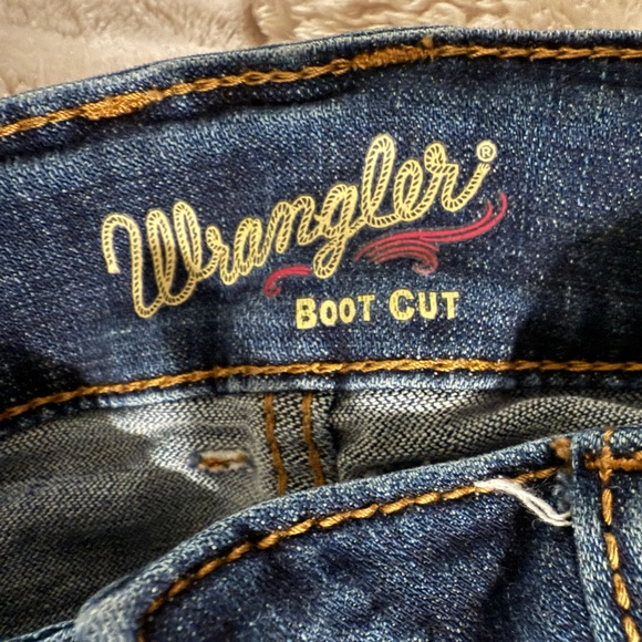 Wrangler Dark Blue Women's Boot Cut Jeans - Picture 2 of 4